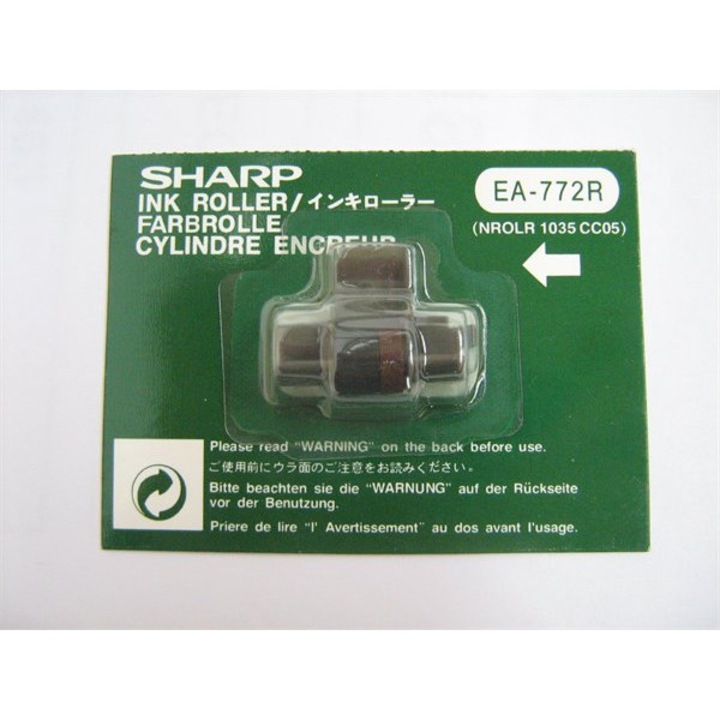 Мастилена ролка за калкулатори, SHARP, червено - черна