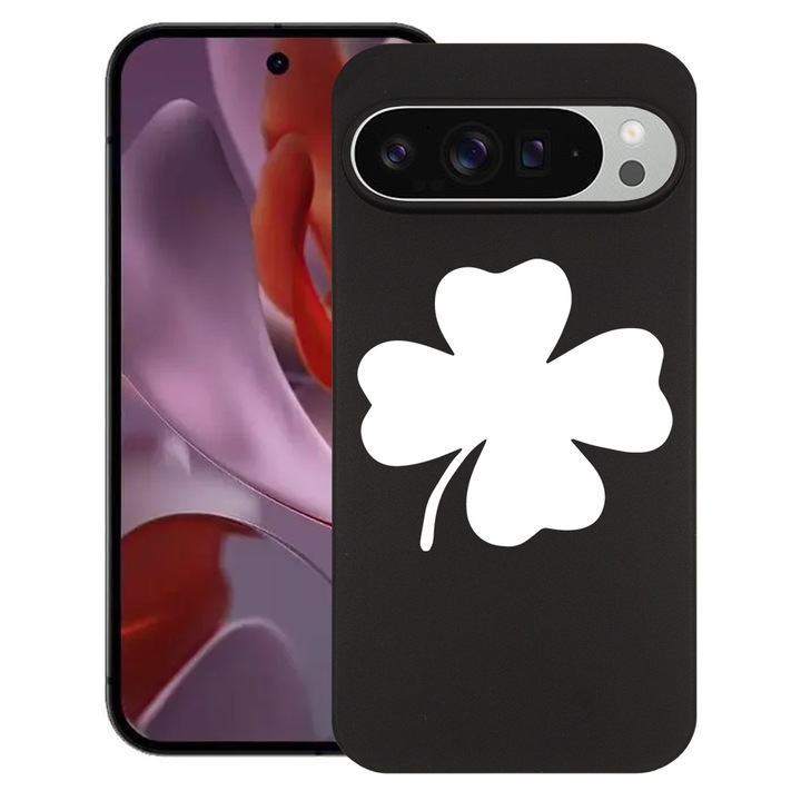 BestCase® Husa pentru Google Pixel 9 Pro XL, Lucky Trifoi, Slim Silicon 0.8MM, Antisoc, Protectie camera si ecran, 1926334 B 1653