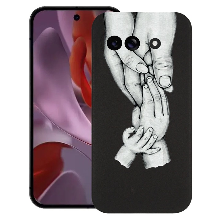 BestCase® Husa pentru Google Pixel 9a, Family, Slim Silicon 0.8MM, Antisoc, Protectie camera si ecran, 1926335 B 959