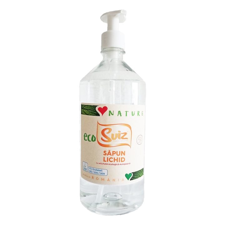 Sapun Lichid Eco Sviz, Formula Ecologica, pentru Protectia Pielii, 1l