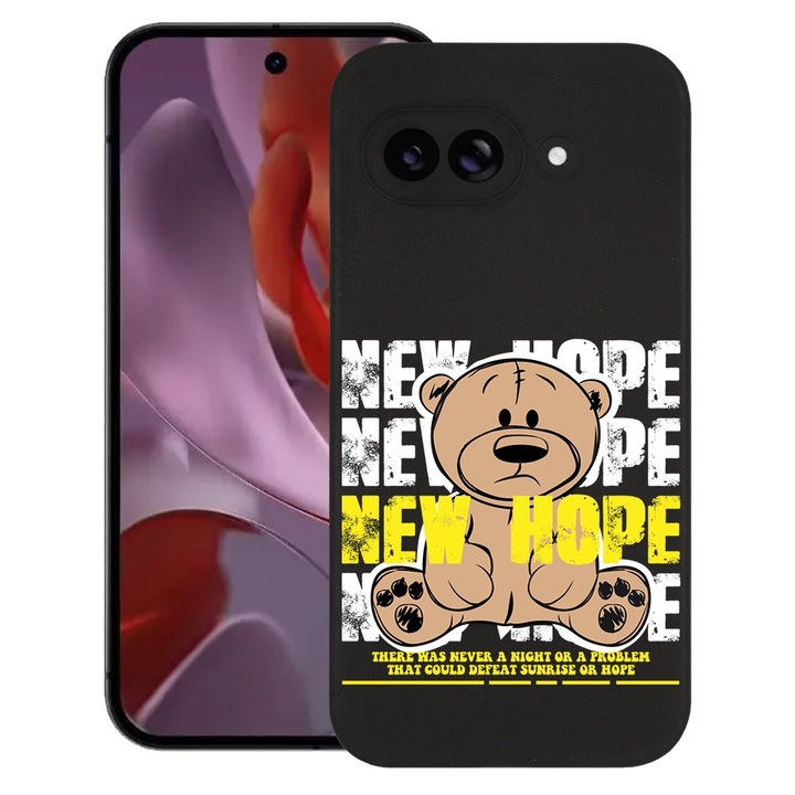 BestCase® Husa pentru Google Pixel 9a, Teddy Bear New Hope, Slim Silicon 0.8MM, Antisoc, Protectie camera si ecran, 1926335 B 1556