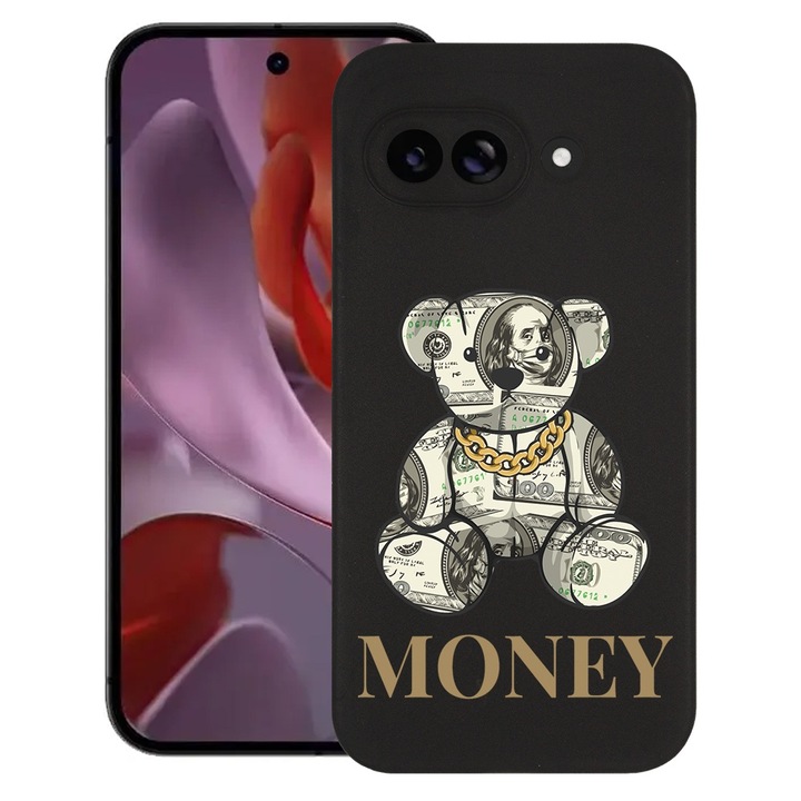 BestCase® Husa pentru Google Pixel 9a, Teddy Bear Money, Slim Silicon 0.8MM, Antisoc, Protectie camera si ecran, 1926335 B 1549