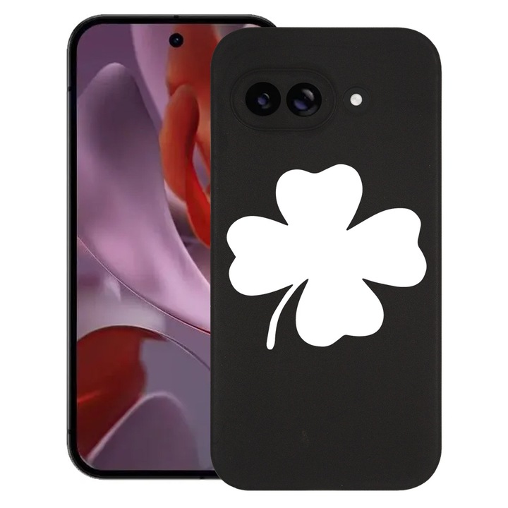 BestCase® Husa pentru Google Pixel 9a, Lucky Trifoi, Slim Silicon 0.8MM, Antisoc, Protectie camera si ecran, 1926335 B 1653
