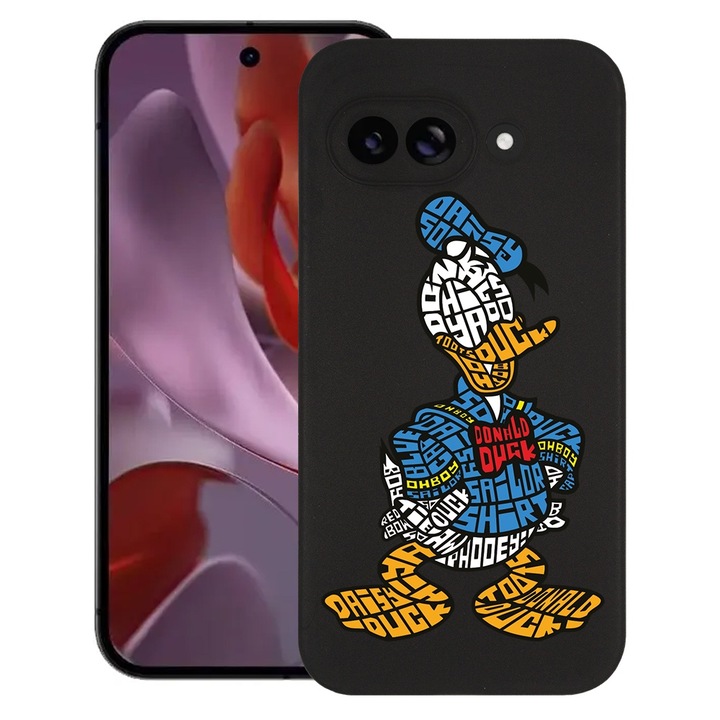 BestCase® Husa pentru Google Pixel 9a, Calligraphy Donald, Slim Silicon 0.8MM, Antisoc, Protectie camera si ecran, 1926335 B 1521