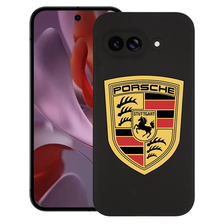 BestCase® Husa pentru Google Pixel 9a, Porsche, Slim Silicon 0.8MM, Antisoc, Protectie camera si ecran, 1926335 B 1722