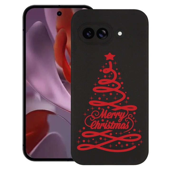 BestCase® Husa pentru Google Pixel 9a, Christams Tree, Slim Silicon 0.8MM, Antisoc, Protectie camera si ecran, 1926335 B 1600
