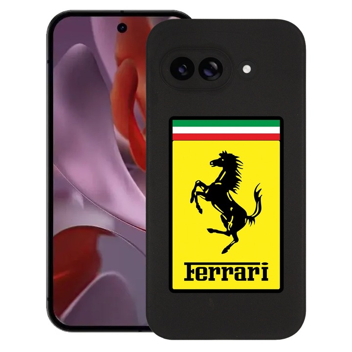 BestCase® Husa pentru Google Pixel 9a, Ferrari, Slim Silicon 0.8MM, Antisoc, Protectie camera si ecran, 1926335 B 1773