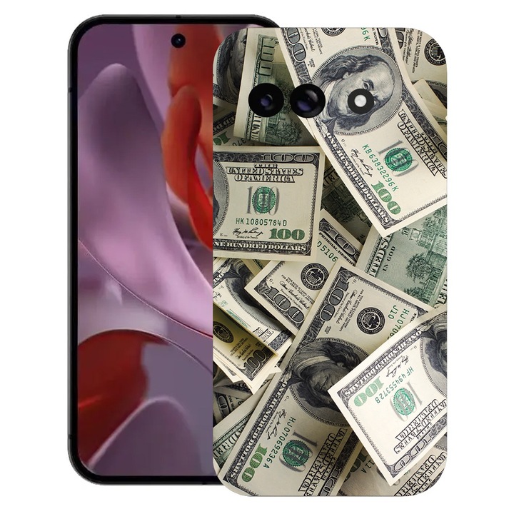 BestCase® Husa pentru Google Pixel 9a, Money Pattern, Slim Silicon 0.8MM, Antisoc, Protectie camera si ecran, 1926335 B 1444