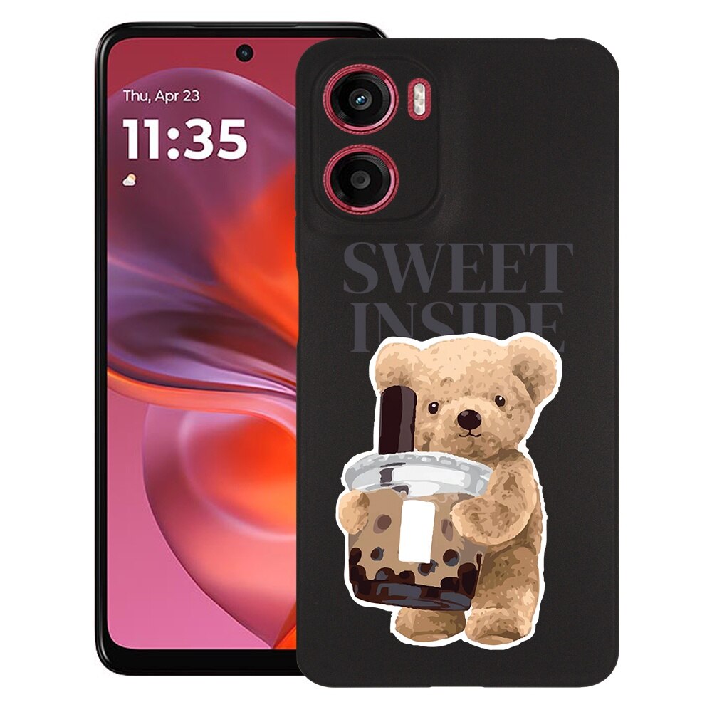 BestCase® Husa pentru Motorola Moto G05, Teddy Bear Sweet Inside, Slim Silicon 0.8MM, Antisoc, Protectie camera si ecran, 1926336 B 1461