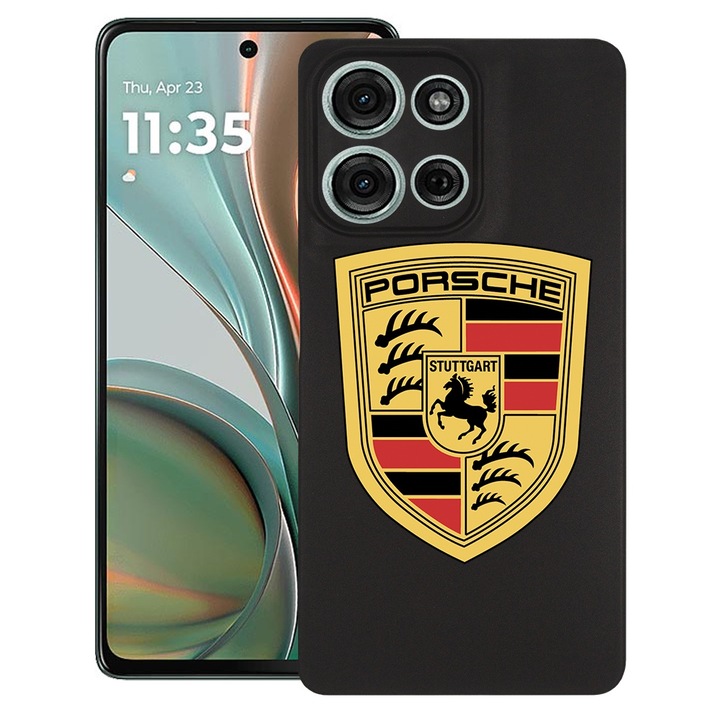 BestCase® Husa pentru Motorola Moto G75, Porsche, Slim Silicon 0.8MM, Antisoc, Protectie camera si ecran, 1926338 B 1722