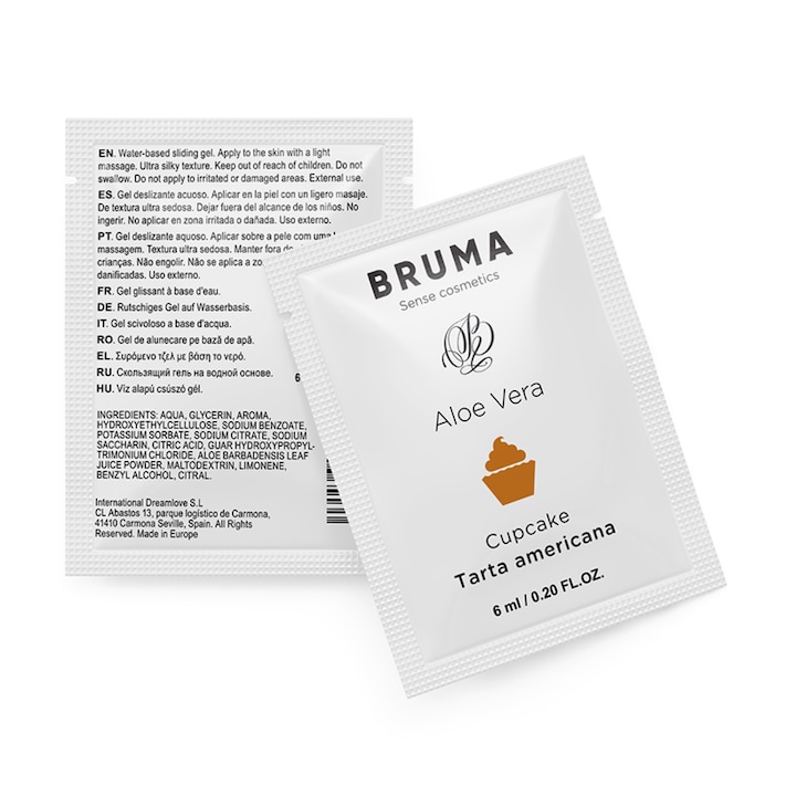 Vízbázisú síkosító, Bruma, muffin aroma, 6 ml