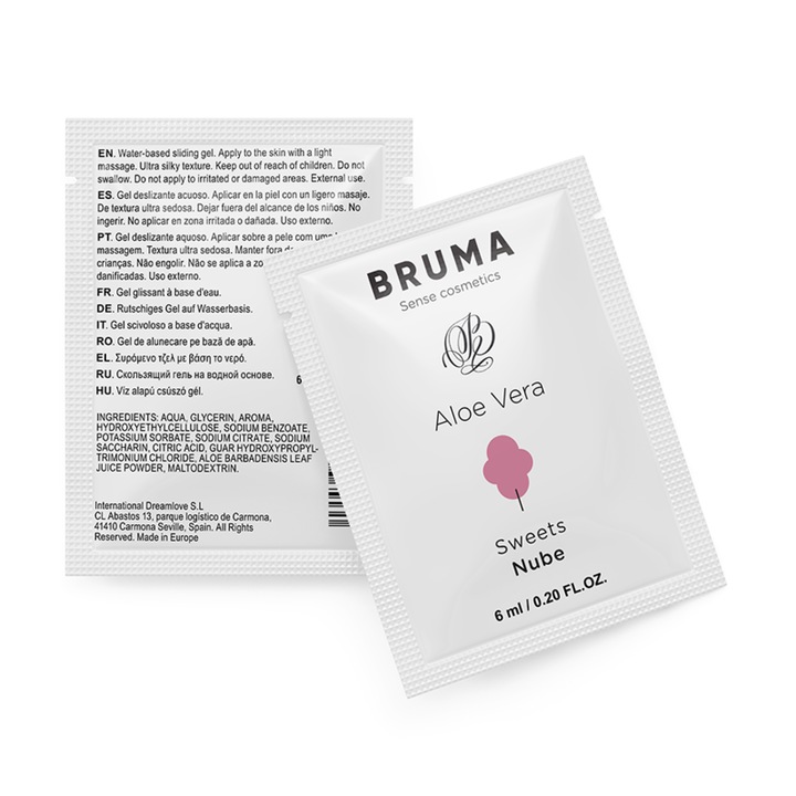Vízbázisú síkosító, Bruma, cukorka ízzel, 6 ml