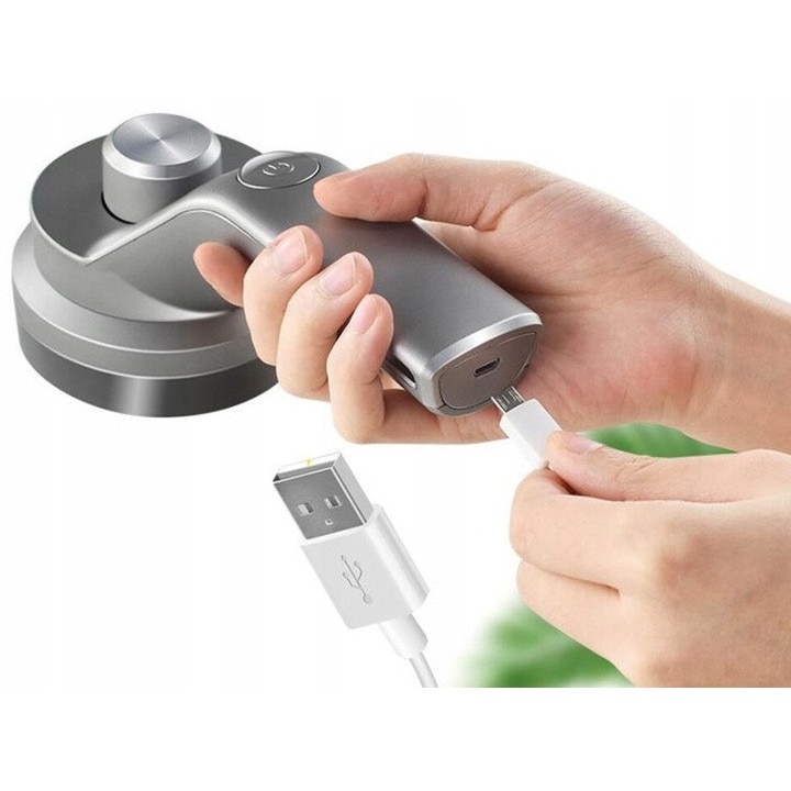 Aparat de curatat scame, 3 trepte, afisaj LCD, incarcare USB, pentru toate tipurile tesaturi