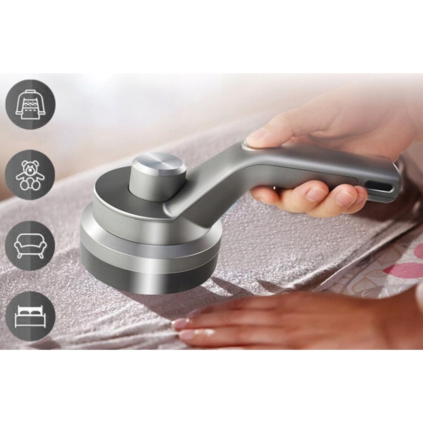 Aparat de curatat scame, 3 trepte, afisaj LCD, incarcare USB, pentru toate tipurile tesaturi