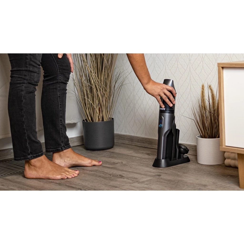 Salente SuperVac, aspirator portabil, HEPA H7, 2200 mAh, 110 W, antracit