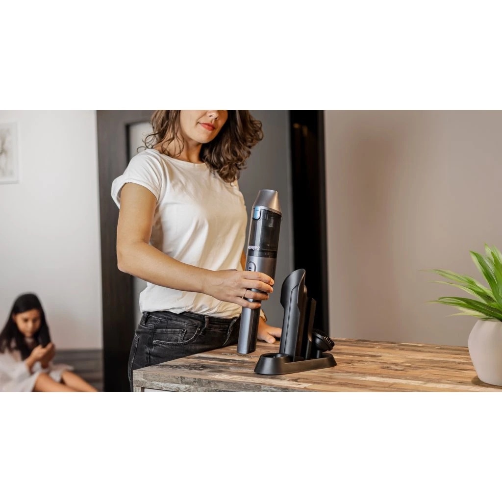 Salente SuperVac, aspirator portabil, HEPA H7, 2200 mAh, 110 W, antracit