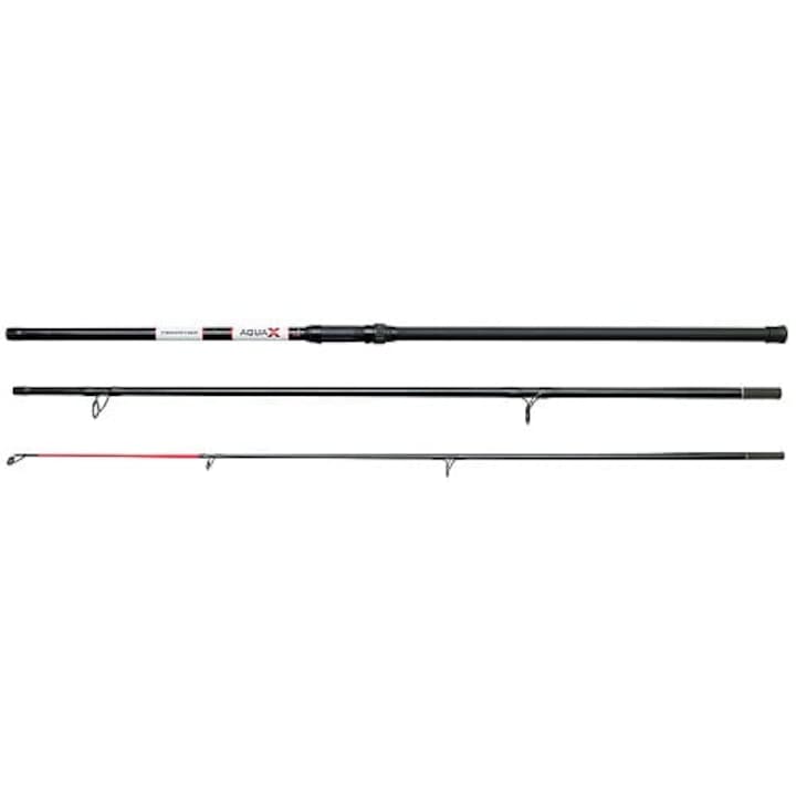 Lanseta pescuit Dam Aqua-X Surf 3.90m 100-250g 3 sectiuni, culoare neagra, greutate 535g