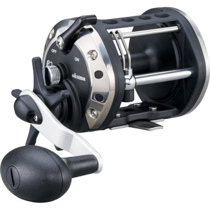 Mulinete Okuma Classic Pro CLX-302La, 7kg frana, 3.8:1 raport, 452g, grafit, pentru dreapta