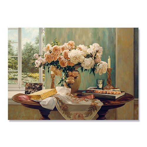 Tablou Canvas - Bujori, 60 x 80 cm