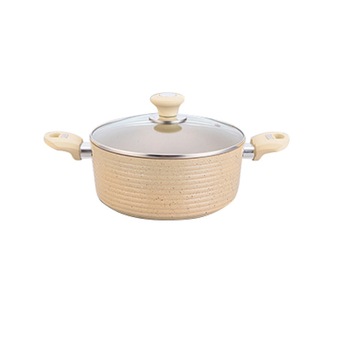 Oala marmorata ECO LINE 24cm 4.5 L cu capac sticla,cu strat ceramic marmorat MN018480 Oala marmorata ECO LINE 24cm 4.5 L cu capac sticla,cu strat ceramic marmorat MN018480