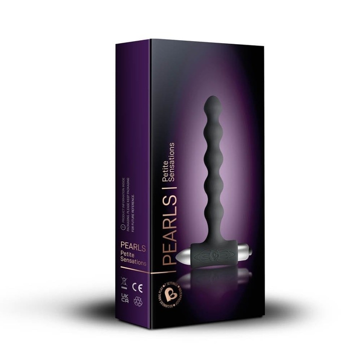 Анални топки Rocks-Off Pearls, Вибрации, 16-20 см