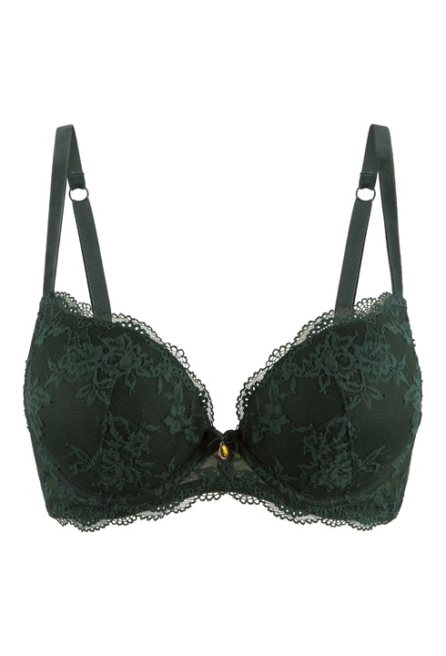 LingaDore, Sutien push-up cu dantela, Verde