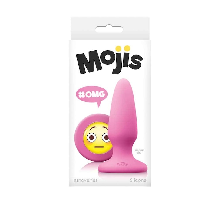 Dop anal, NS Toys, Moji's OMG, roz, 6-10 cm