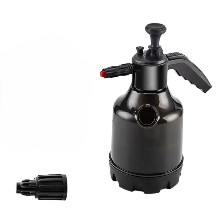 Pulverizator manual cu presiune, Zola, pentru spuma de spalat auto, pulverizare pe suprafete mari sau gradinarit, 3L, 34 x 25.5 cm, negru