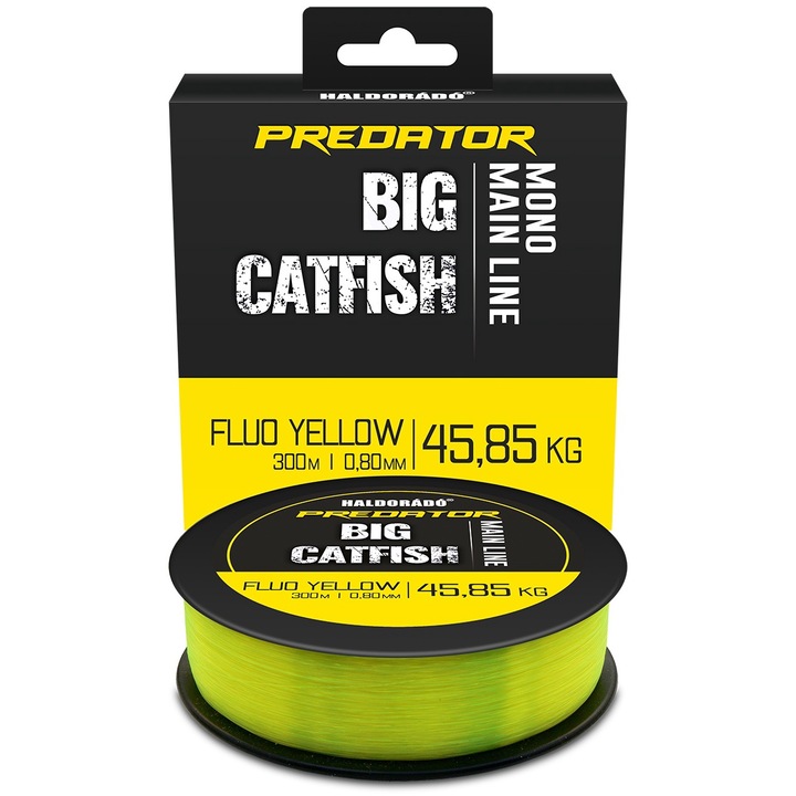 Fir, Haldorado, Predator Catfish Mono, Fluo Yellow, 0.80mm, 300m