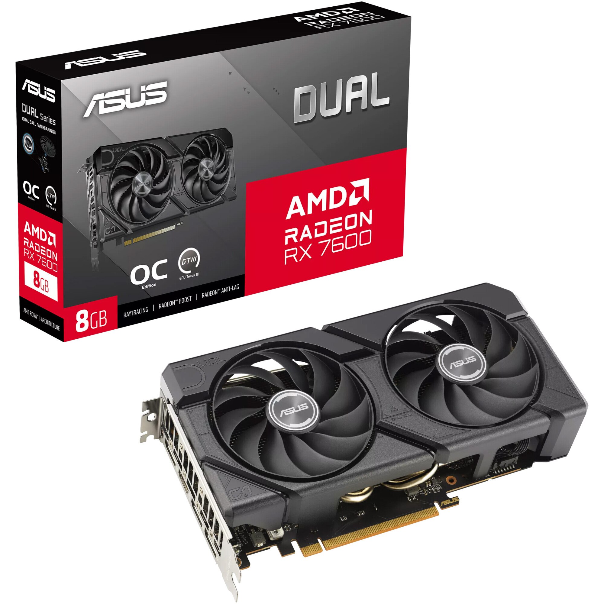 ASUS Radeon RX 7600 DUAL OC EVO 8GB