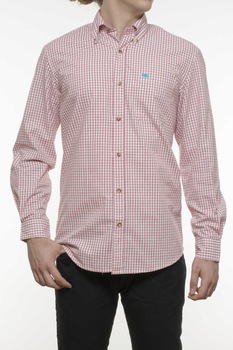 Camasa cu maneca lunga, INDEEWAY, carouri, Alb / Rosu Camasa cu maneca lunga, INDEEWAY, carouri, Alb / Rosu