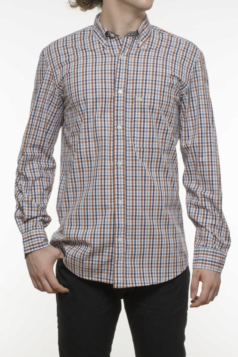 Camasa cu maneca lunga, INDEEWAY, carouri, multicolor
