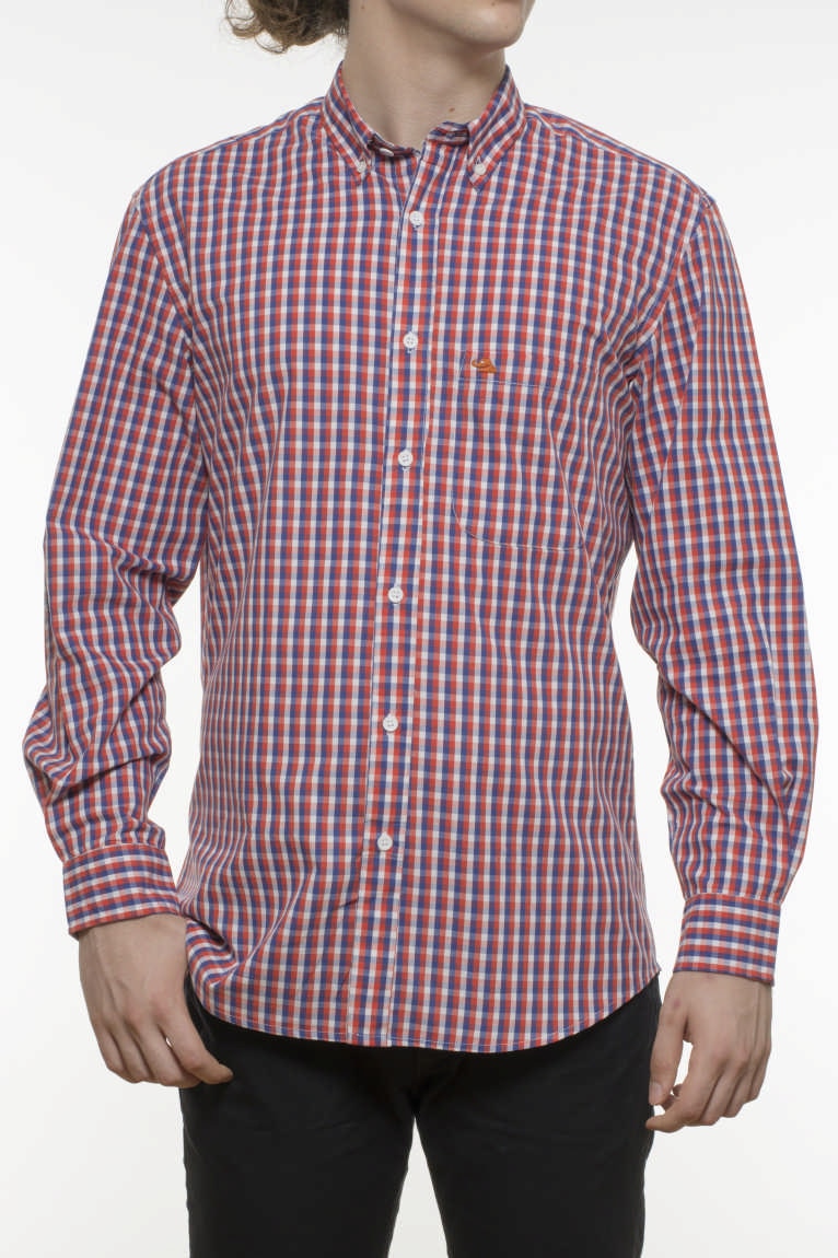 Camasa maneca lunga ,INDEEWAY, carouri, Multicolor