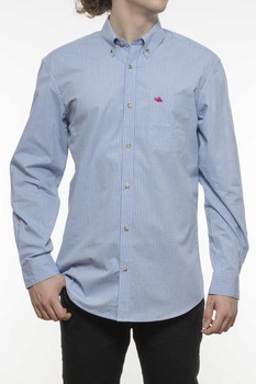 Camasa cu maneca lunga INDEEWAY, pepit, alb bleu, Bleu / Alb Camasa cu maneca lunga INDEEWAY, pepit, alb bleu, Bleu / Alb