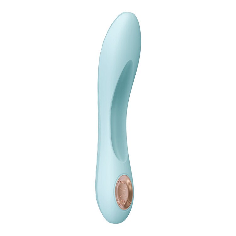 Vibrator Delphine, Dream Toys, colectia Aquatic, 7 moduri de vibratie, 3  viteze, albastru, 17x3.6x2.6cm