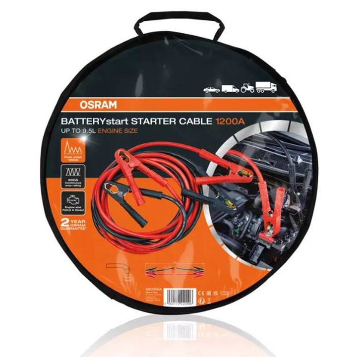 Set cabluri pornire Osram 1200A 5 metri