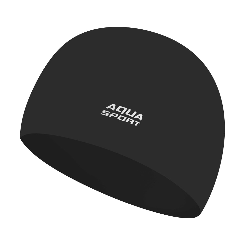 Casca Inot Casca de inot din silicon Aqua-Sport Monocap 2.0, neagra, 20x24,5cm ...