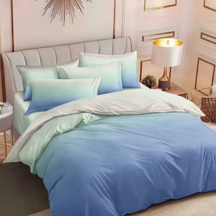 Dupla ágyneműgarnitúra, 6 részes, szatén pamut, 220 x 230 cm, többszínű, Casa de Vis, R60-574