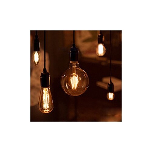 Bec Led Edison Becuri LED Edison Vintage G95 E27, 4W, Alb Cald 2200K, Bec Retro cu ...