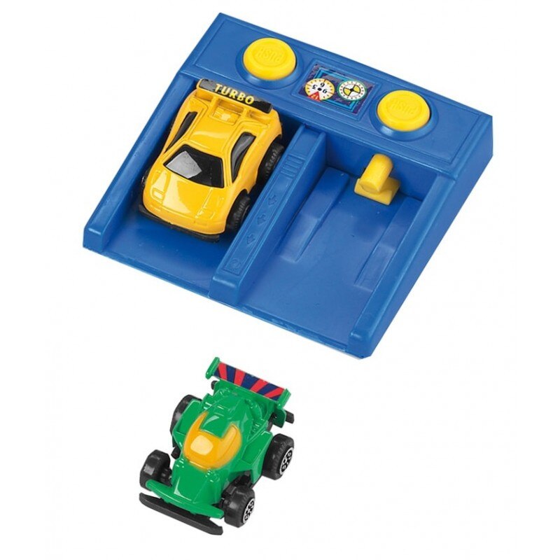 Set de doua masinute metal cu lansator, Happy People