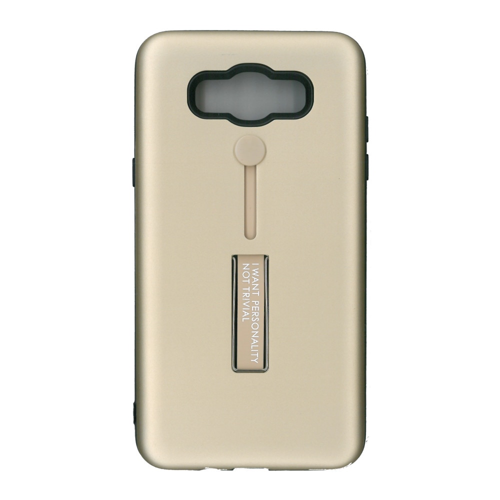 Husa spate EuroCELL antisoc cu suport pentru Galaxy J7 2016 , auriu