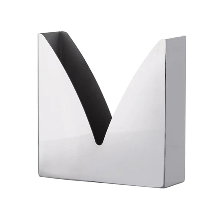 Suport servetele Enforose, inox, argintiu, dimensiune conform imaginii, set 1 suport