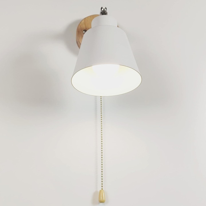 Modern Fokelyi falikar, északi dizájn, ABS, E27 foglalat, 10cm, 138cm