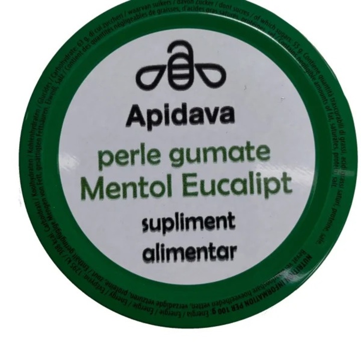 Perle Gumate Mentol Eucalipt Apidava (50g)