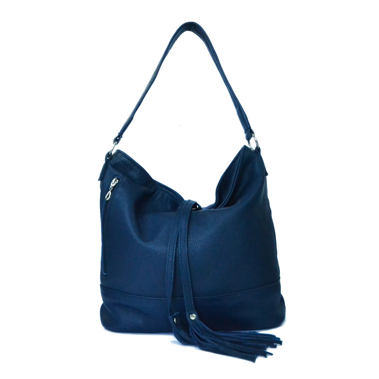 Geanta dama,Zea,piele naturala,blue