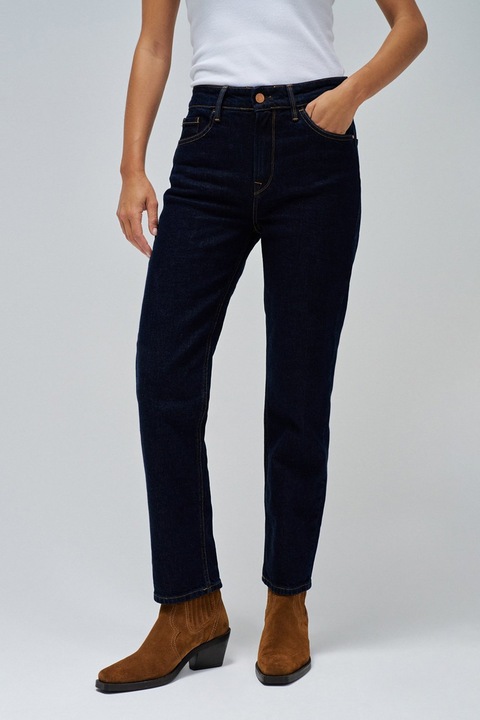 Salsa Jeans, Blugi crop slim fit, Albastru ultramarin