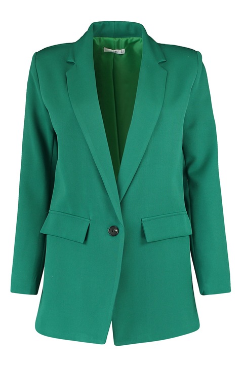Hailys, Sacou uni cu revere decupate, Verde, L