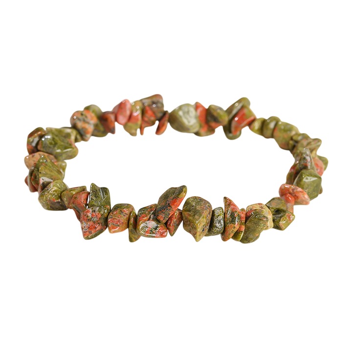 Bratara elastica din crisocola, 17x26cm, 16g, pietre semipretioase