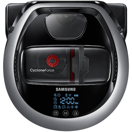 Robot de aspirare Samsung VR20M707HWS/GE, 0.3 l, Li-Ion, FullView Sensor 2.0, Telecomanda, Wi-Fi control, Negru