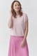 Tatuum, Bluza cu decolteu rotund, Roz pal, XL